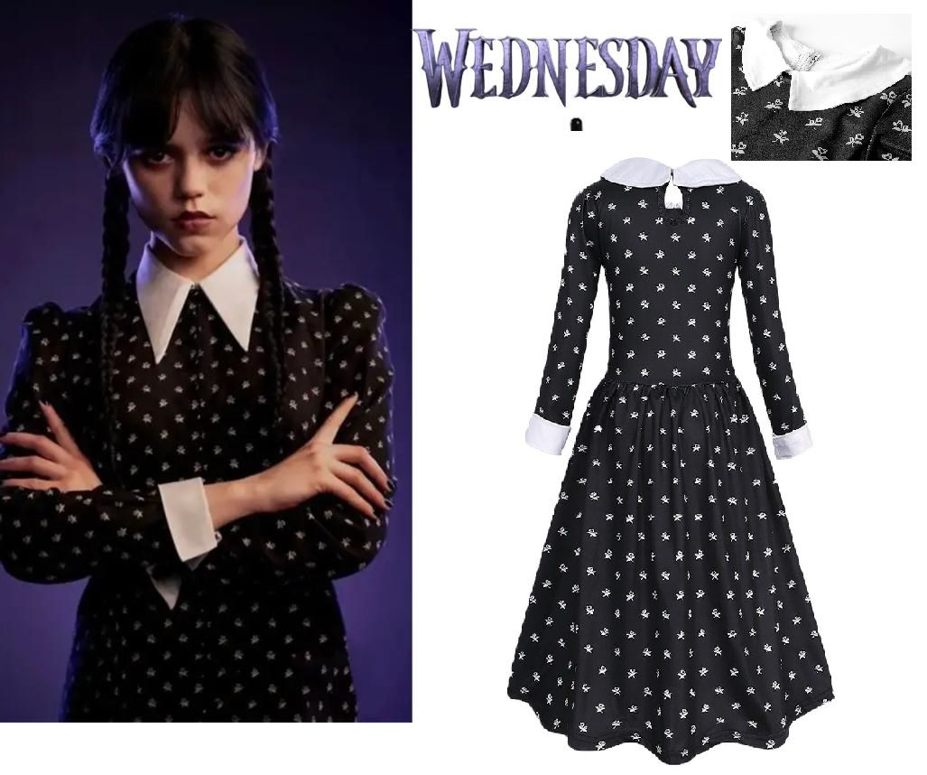Wednesday Addams gyerek ruha 